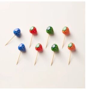 Kate Spade New York x Target 8pk Strawberries Celebration Candles NWT